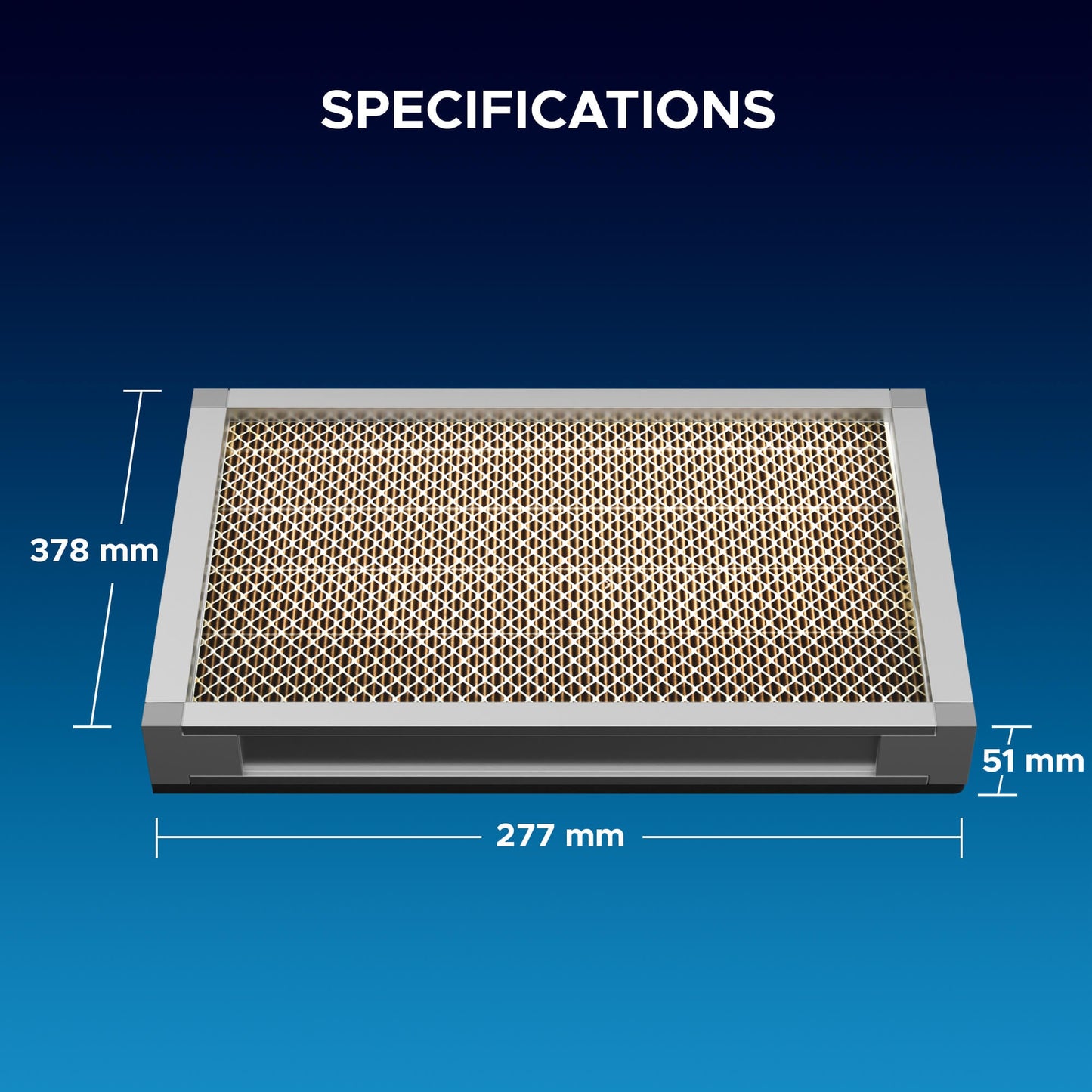 Glasfaserfilter (H13 HEPA)-Ersatzfilter für Rauchabsauger LSP-300 Ersatzfilter OMTech Laser