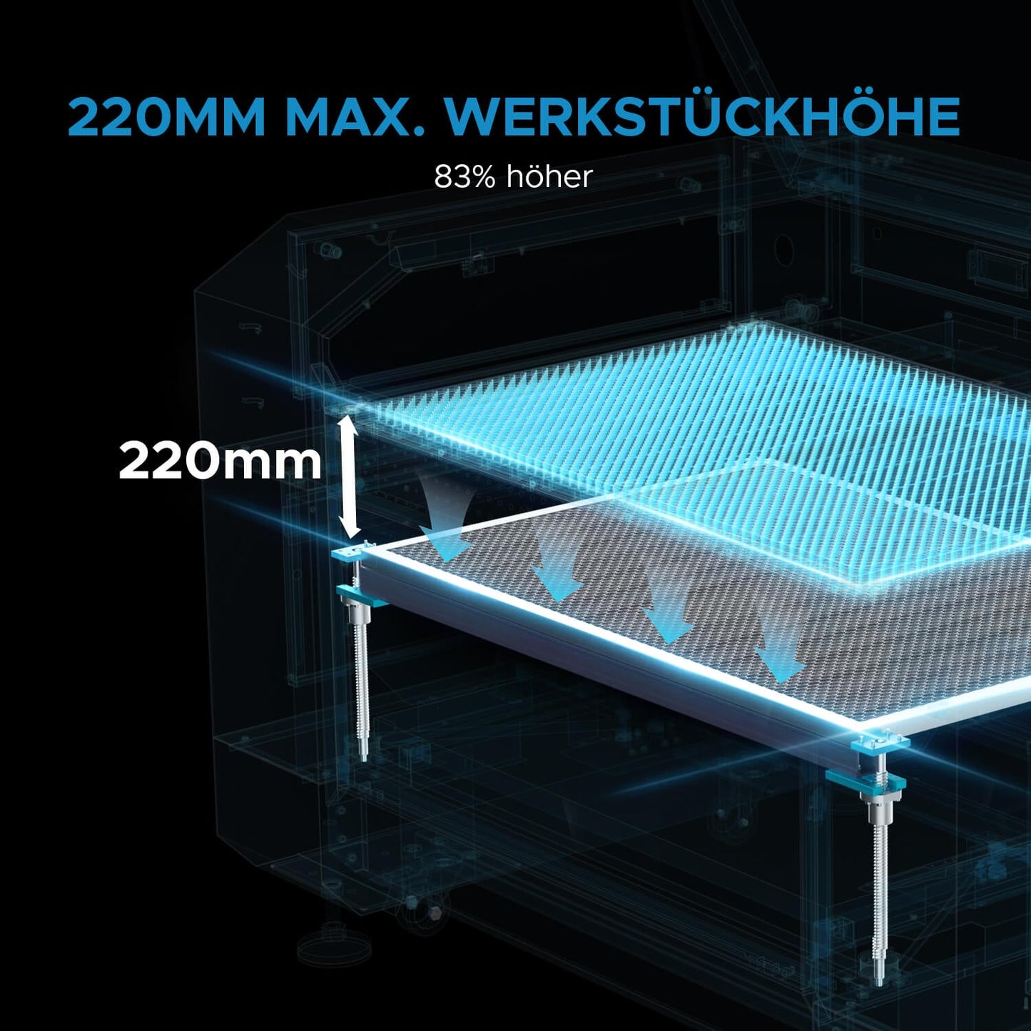 90W CO2 Laser Cutter & Graviermaschine mit 900x600mm Gravurfläche | Pronto-40 CO2 Laser Graviermaschine & Cutter OMTech Laser