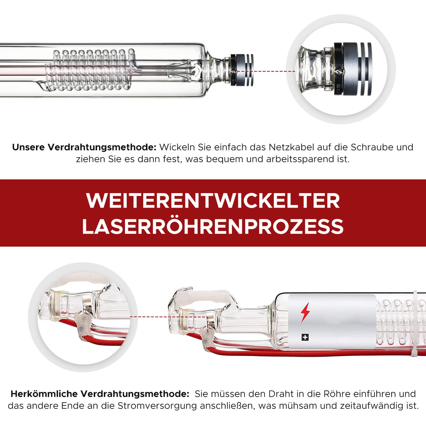 90W CO2 Laserröhre für Laser Graviermaschinen & Cutter| YL-90