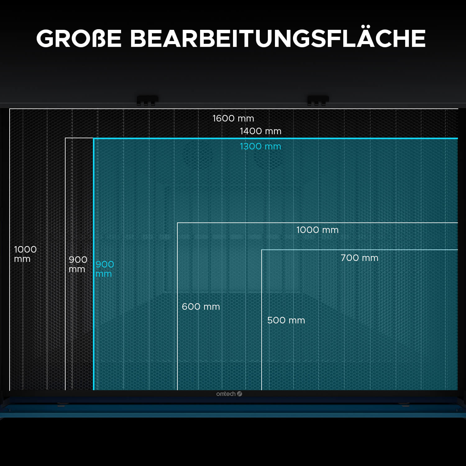 130W CO2 Laser Graviermaschine & Cutter mit 1300x900mm Gravurfläche | Max-1393 CO2 Laser Graviermaschine & Cutter OMTech Laser   