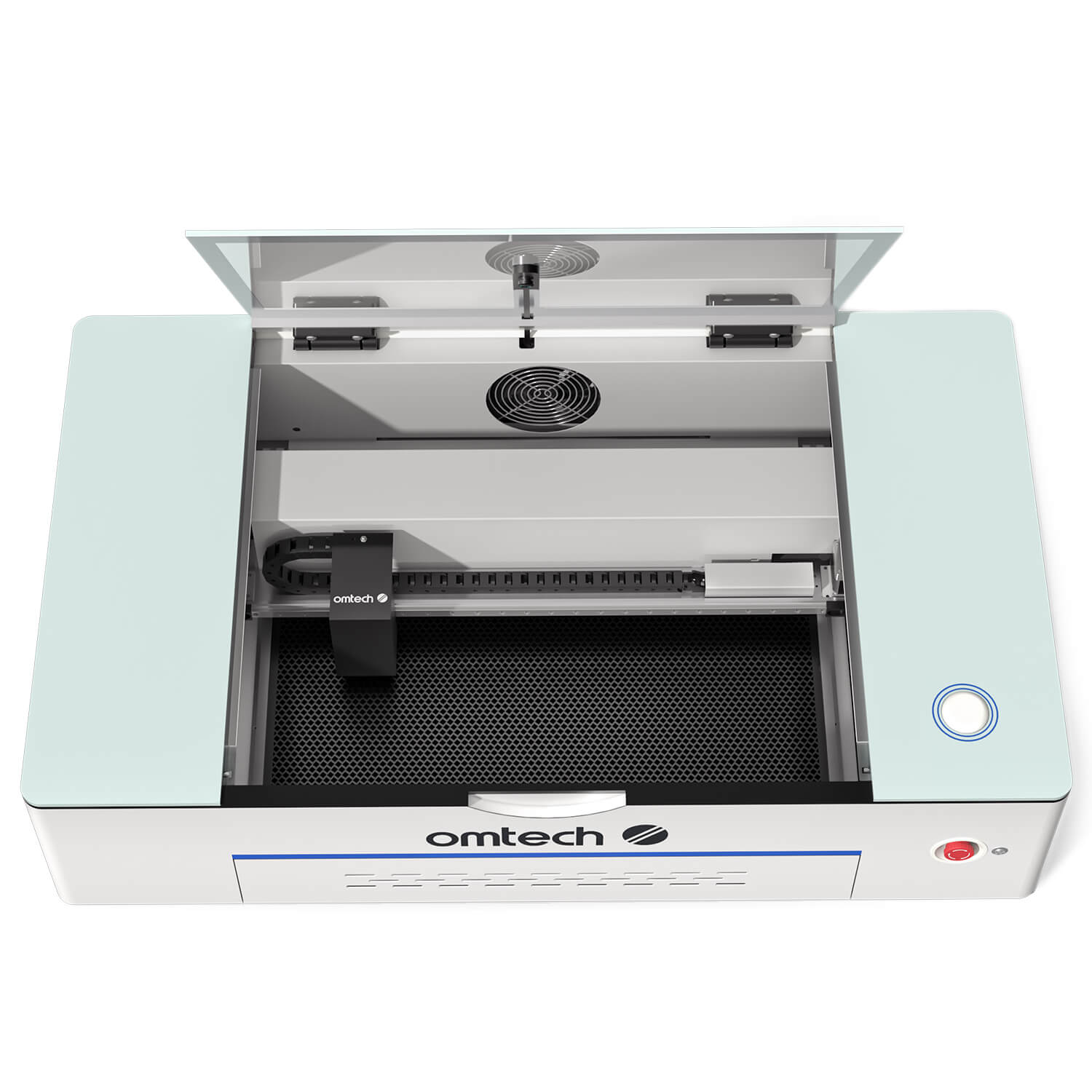 50W Desktop Laser Cutter mit 510x300mm Gravurfläche | Polar Laser CO2 Laser Graviermaschine & Cutter OMTech Laser   