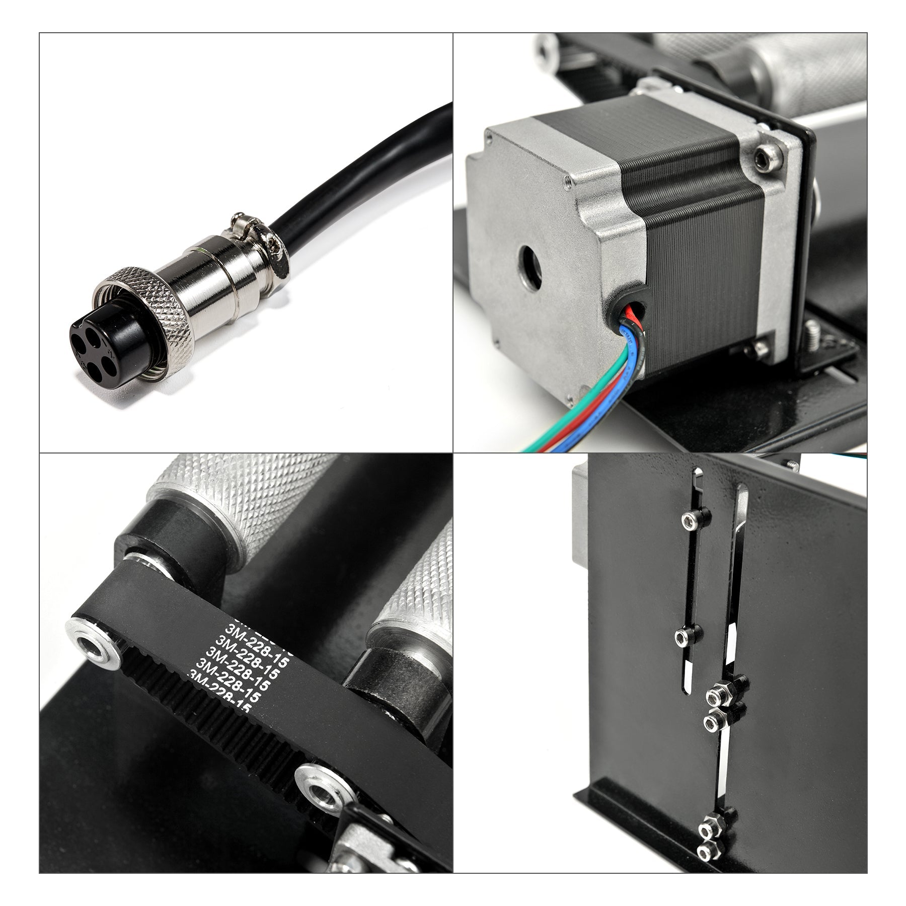 Drehachse & Rotary Axis für CO2 Laser Graviermaschinen und Lasercutter | LRA-0730 Drehachse OMTech Laser   