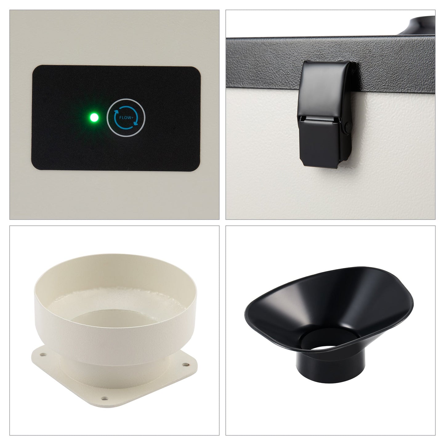 Rauchabsauger mit 3-Schichten-Filter und 2 Absaugrohren | LSP-250 Rauchreiniger OMTech Laser   