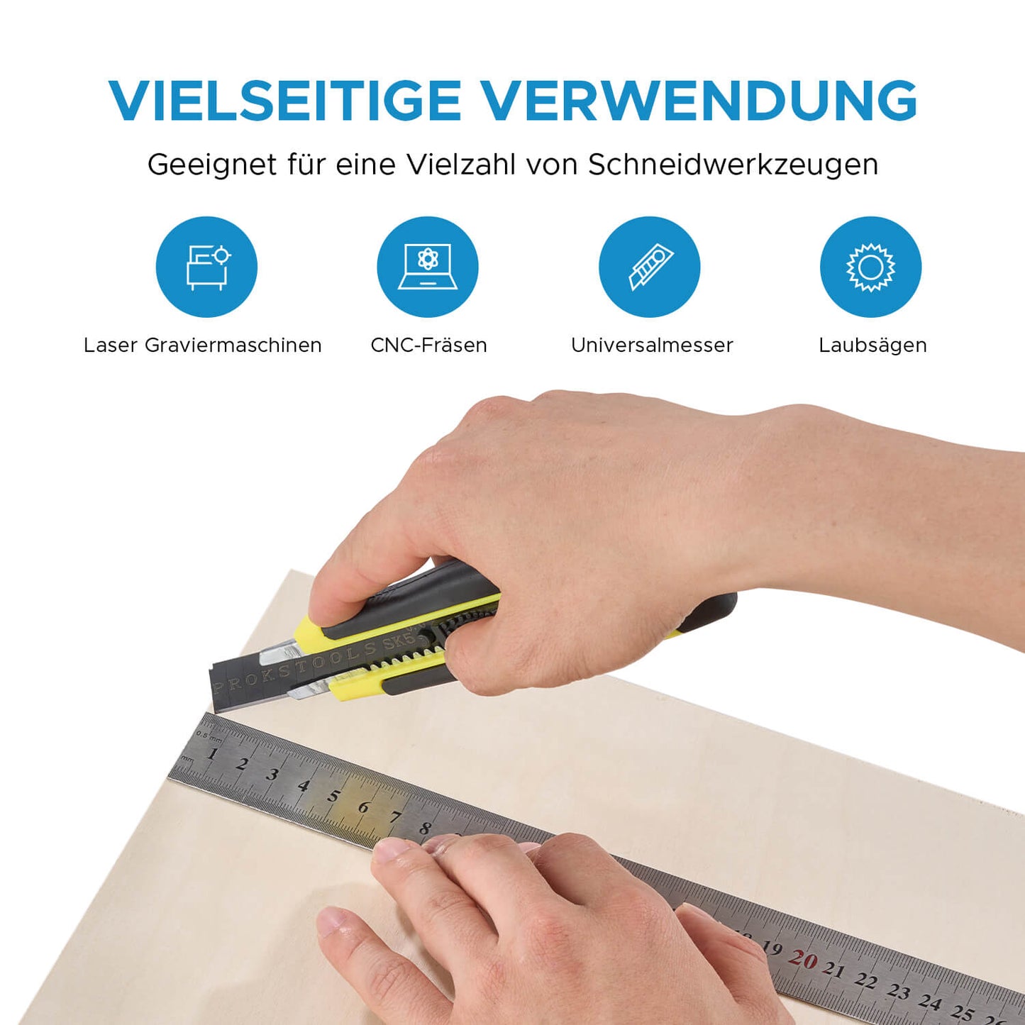 Pappelsperrholz 10 Stücke 300x210x3mm zum Basteln, Laserschneiden und Lasergravieren Materialien OMTech Laser