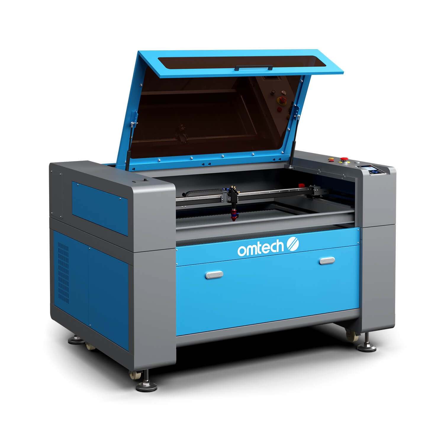 90W Lasercutter & Laser Graviermaschine mit 900x600mm Gravurfläche | Turbo-968 CO2 Laser Graviermaschine & Cutter OMTech Laser