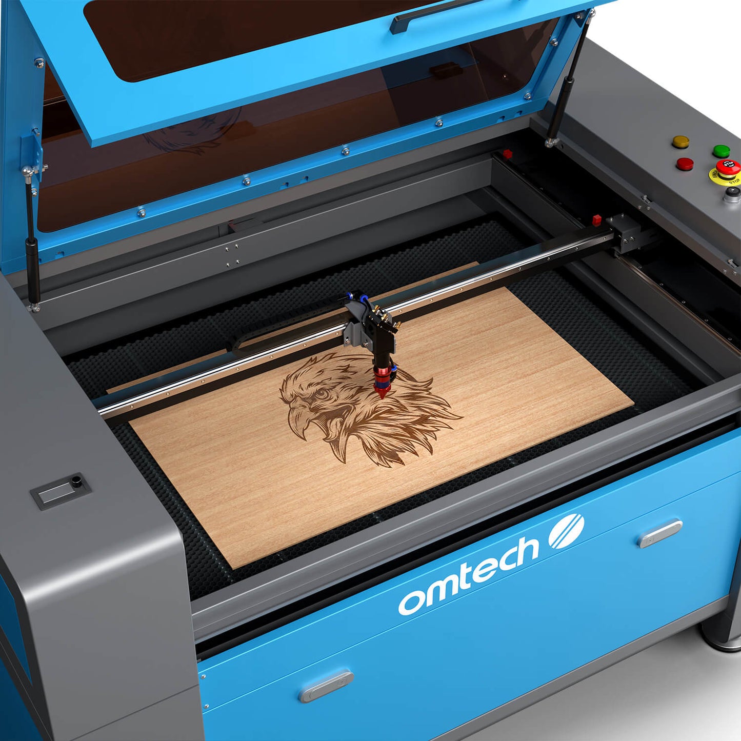 90W Lasercutter & Laser Graviermaschine mit 900x600mm Gravurfläche | Turbo-968 CO2 Laser Graviermaschine & Cutter OMTech Laser