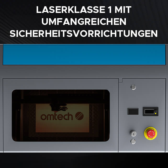 40W Desktop Laser Graviermaschine & Cutter mit 300x200mm Gravurfläche | K40 Plus CO2 Laser Graviermaschine & Cutter OMTech Laser   