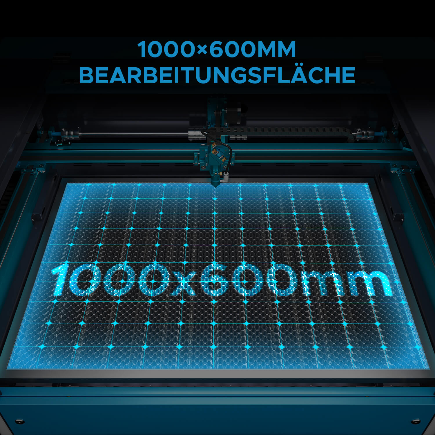 100W CO2 Laser Cutter & Graviermaschine mit 1000x600mm Gravurfläche | Pronto-45 CO2 Laser Graviermaschine & Cutter OMTech Laser