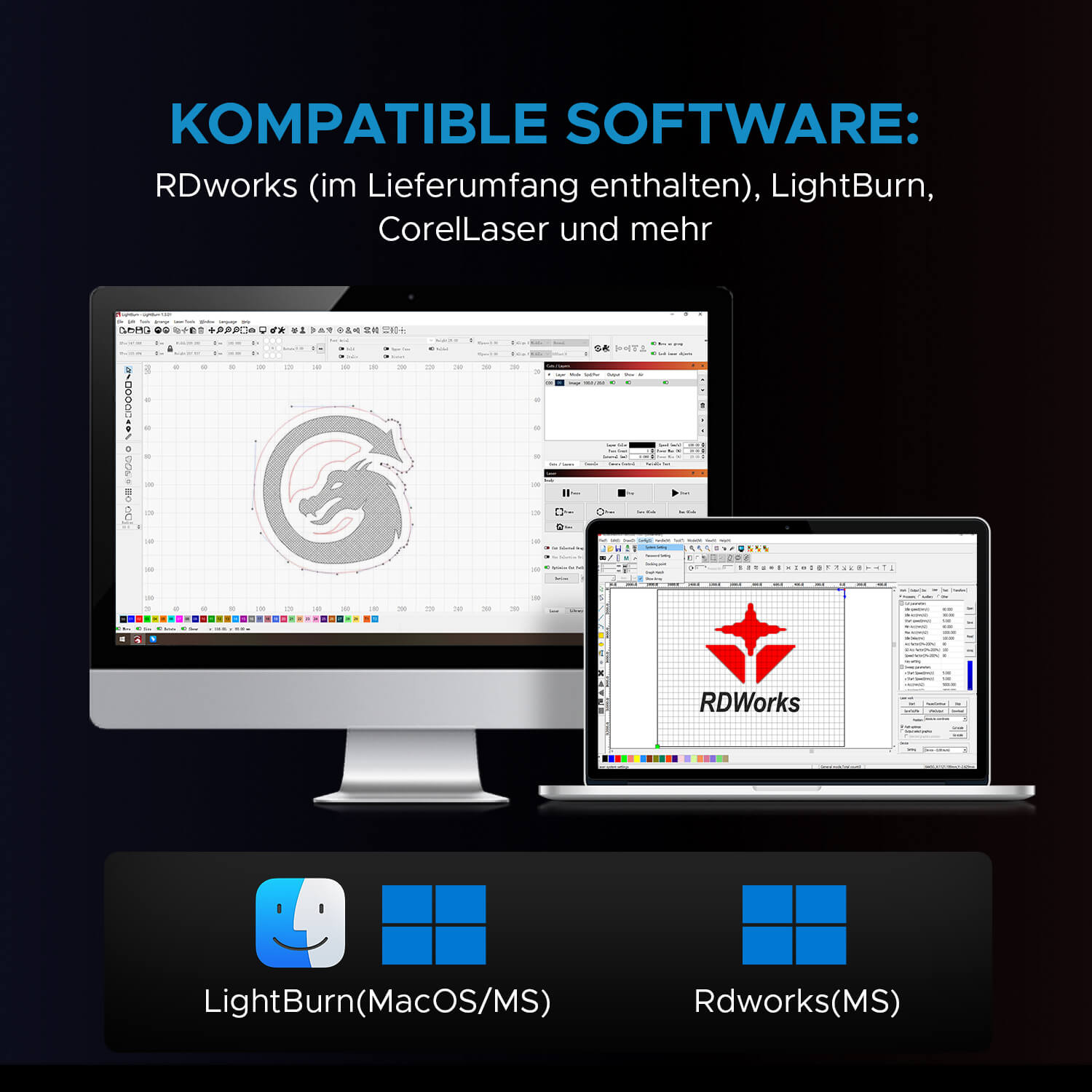 100W CO2 Laser Cutter & Graviermaschine mit 1000x600mm Gravurfläche | Pronto-45 CO2 Laser Graviermaschine & Cutter OMTech Laser